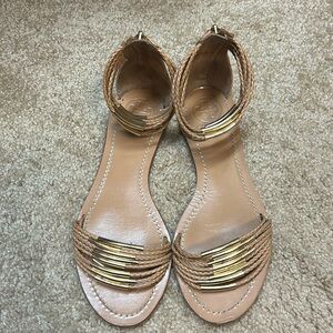 Tory Burch size 7.5 ankle strap flat sandals